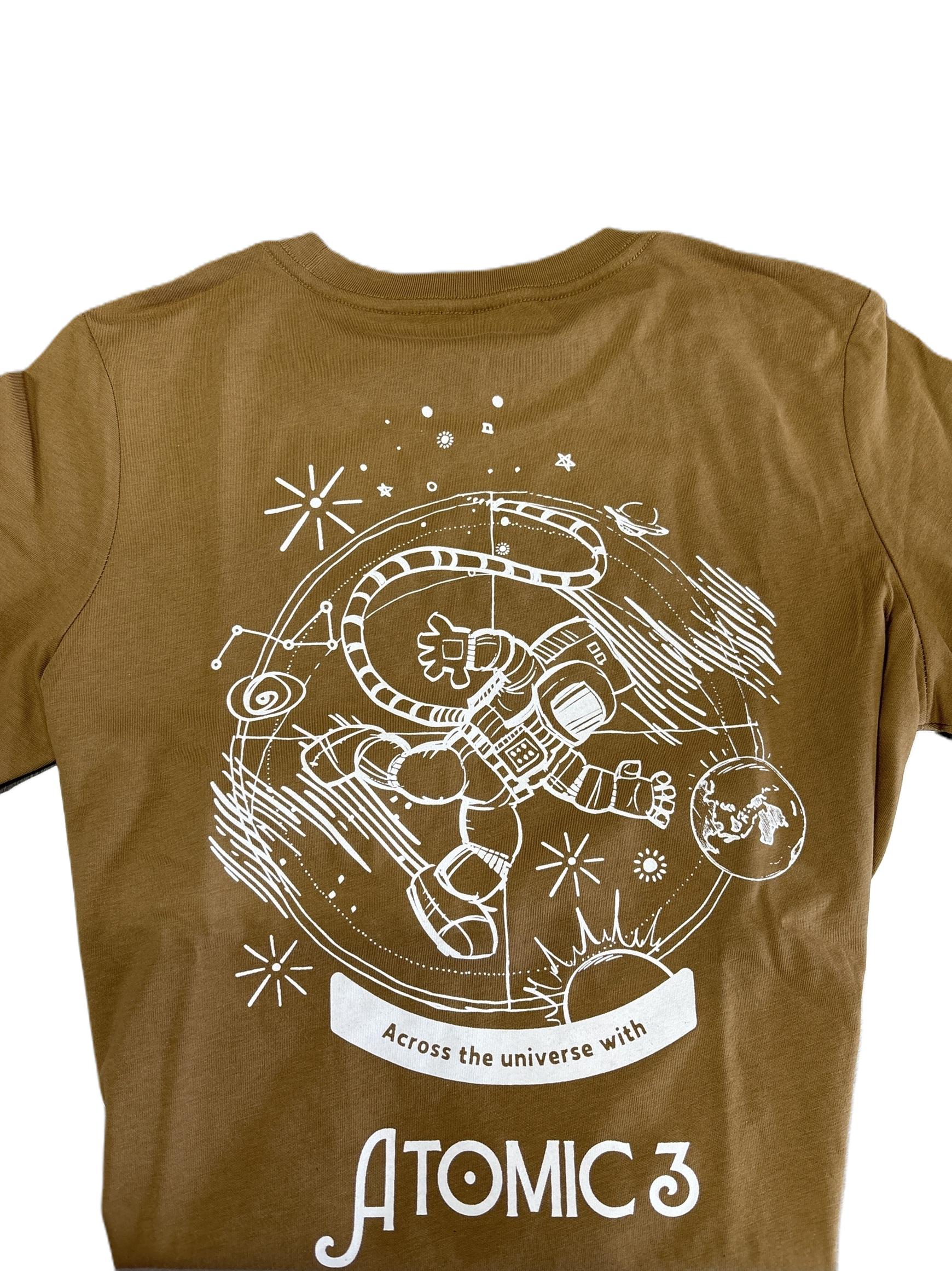 Atomic 3 Tan T-shirt