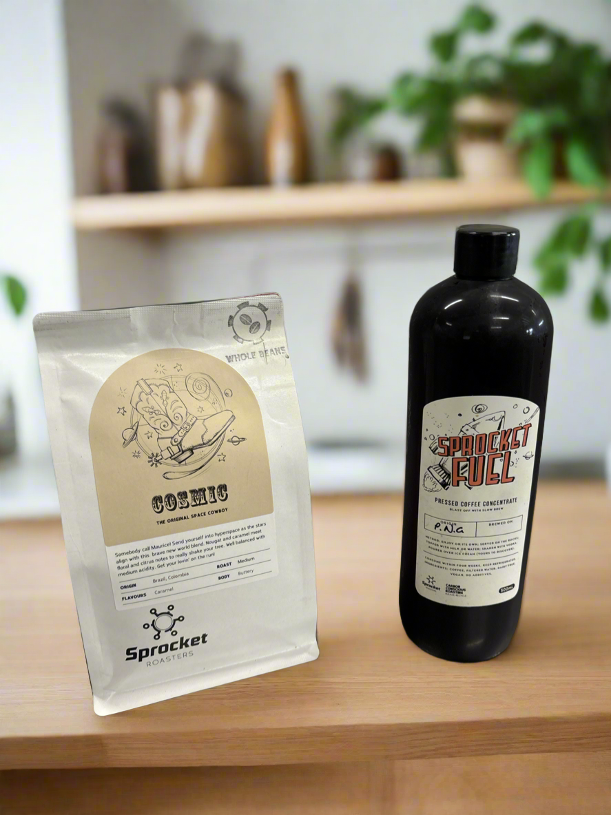 Dark Matter Cold Brew Combo: 250g Coffee and 500ml Cold Brew
