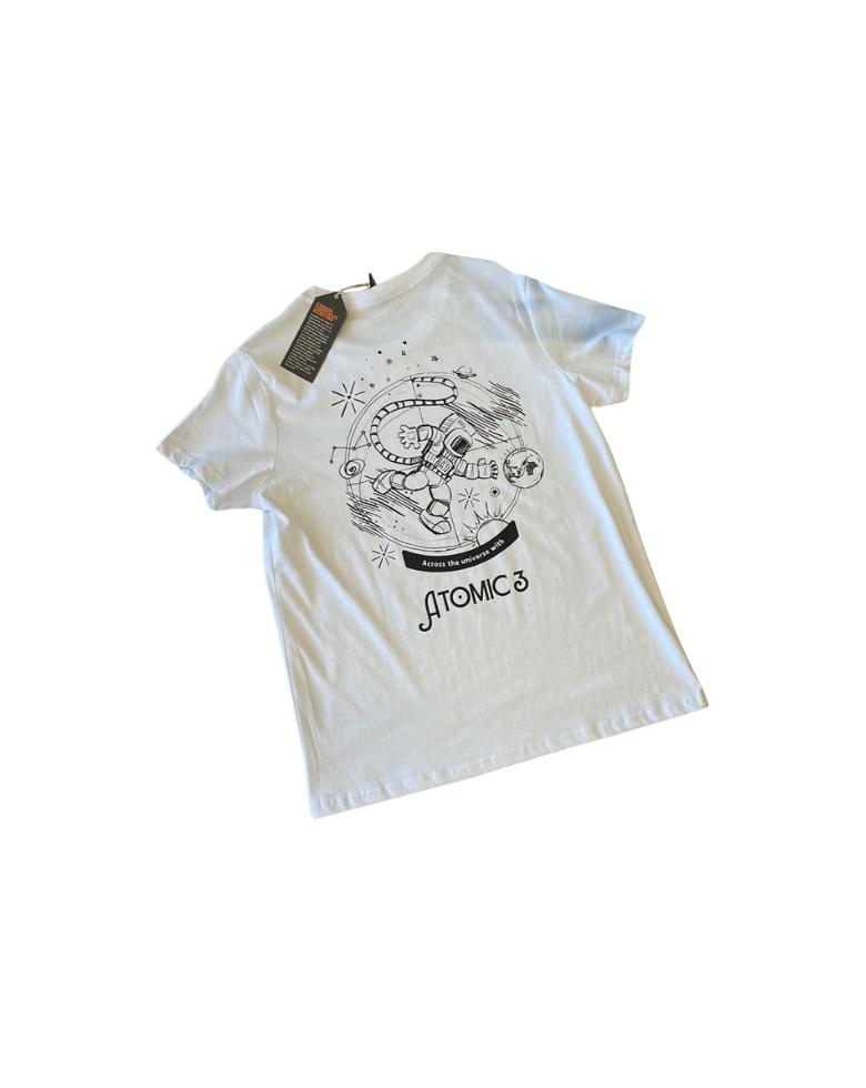 Atomic 3 White T-shirt