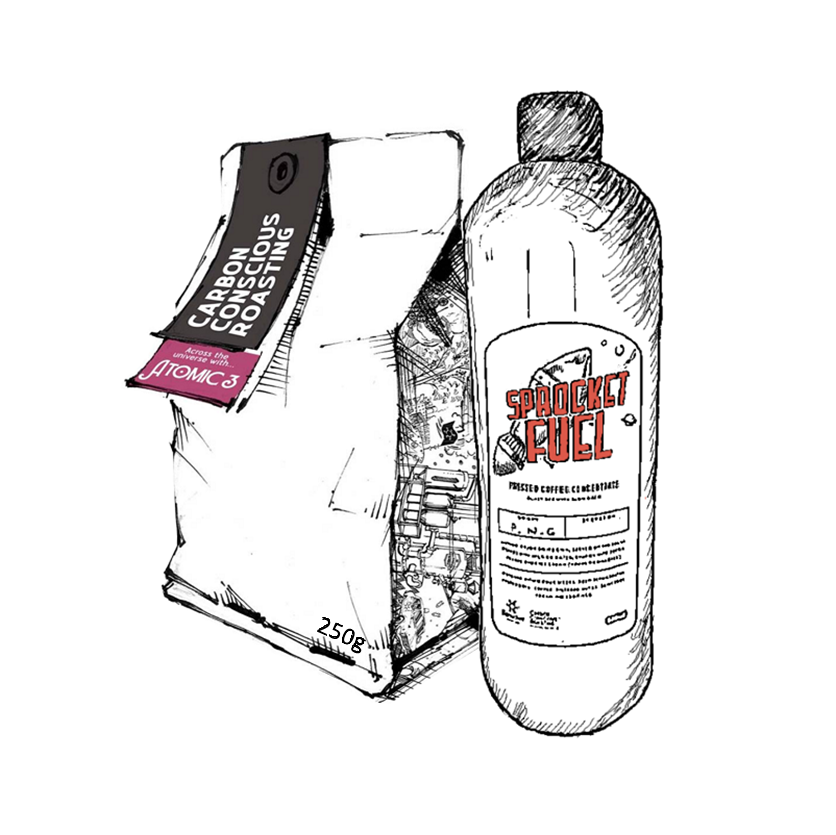 Dark Matter Cold Brew Combo: 250g Coffee and 500ml Cold Brew